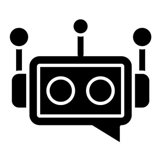 Virtual Assistant Glyph Icon
