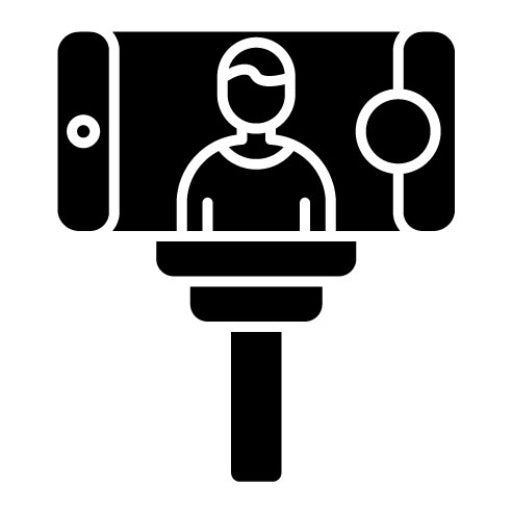 Vlogger Glyph Icon