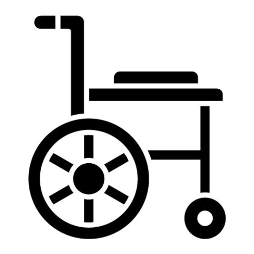 Wheelchair Glyph Icon | Digital Nomad