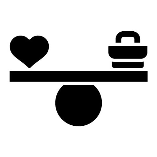 Work Life Balance Glyph Icon | Digital Nomad