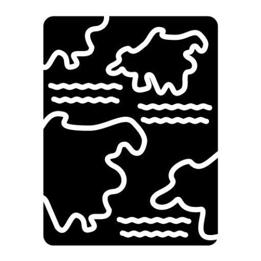 World Map Glyph Icon