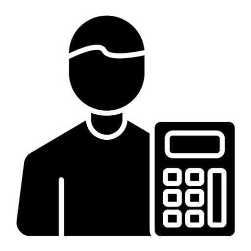 Accountant Glyph Icon | Digital Nomad