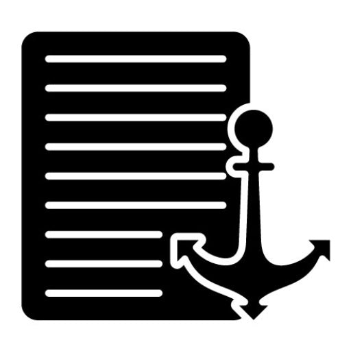 Anchor Text Glyph Icon | Internet Marketing