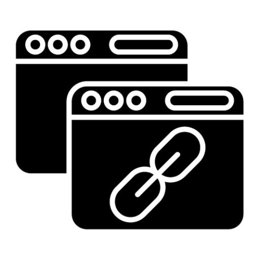 Backlink Glyph Icon | Internet Marketing