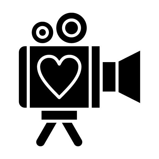 Video Camera Glyph Icon | Wedding