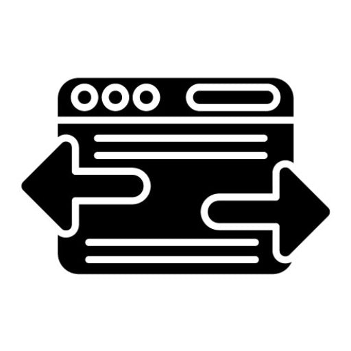 Reciprocal Link Glyph Icon
