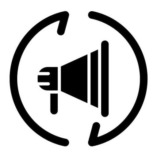 Remarketing Glyph Icon | Internet Marketing