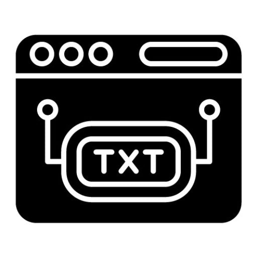 Robots.Txt Glyph Icon