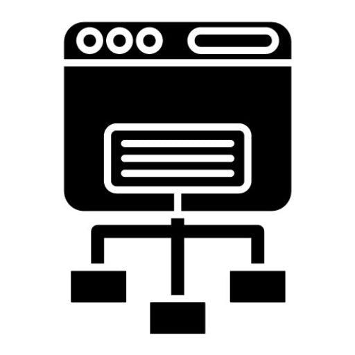 Sitemap Glyph Icon