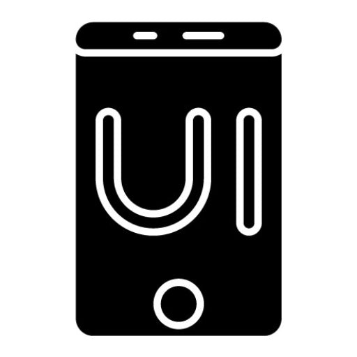 Interaction Design Glyph Icon | UX and UI
