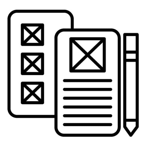 Low Fidelity Wireframe Icon