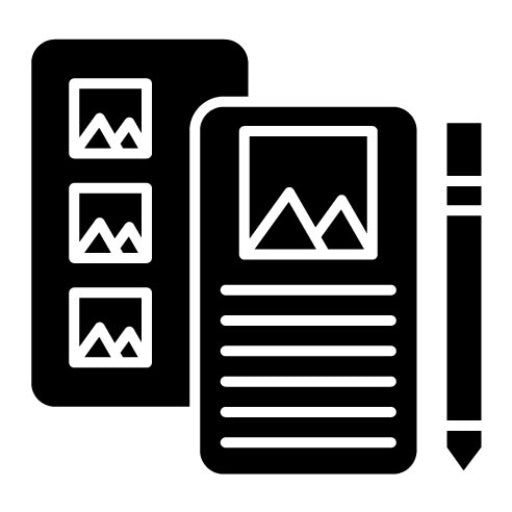 High Fidelity Wireframe Glyph Icon