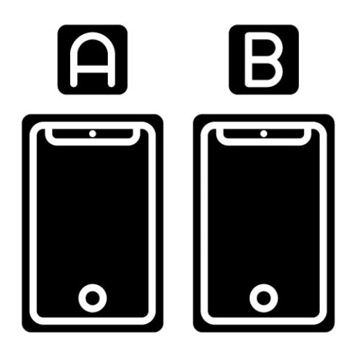Ab Testing Glyph Icon | UX and UI