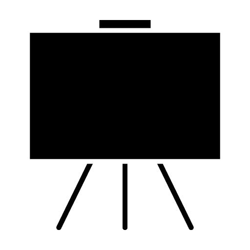 Blackboard Glyph Icon | Kindergarten