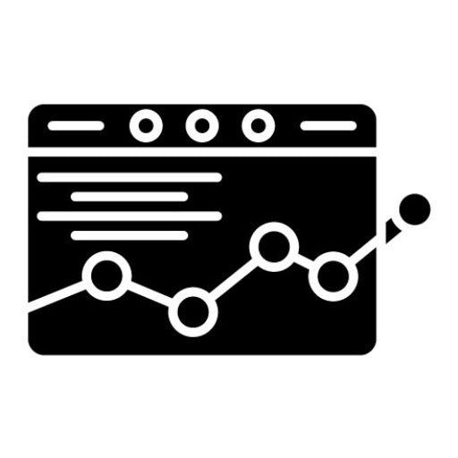 Web Analytics Glyph Icon | UX and UI