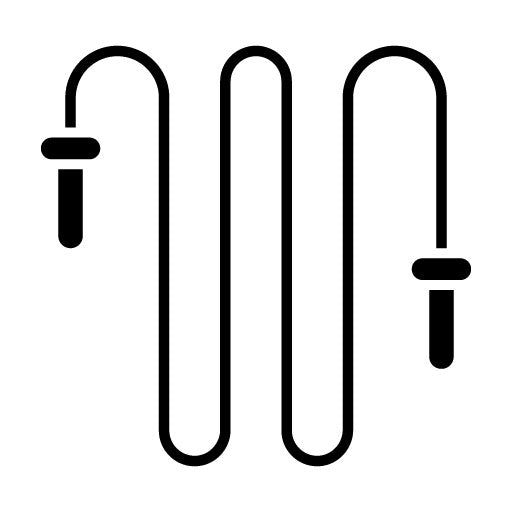 Skipping Rope Glyph Icon