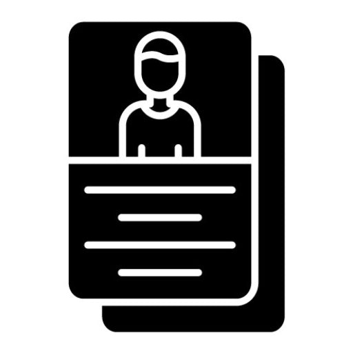 User Persona Glyph Icon