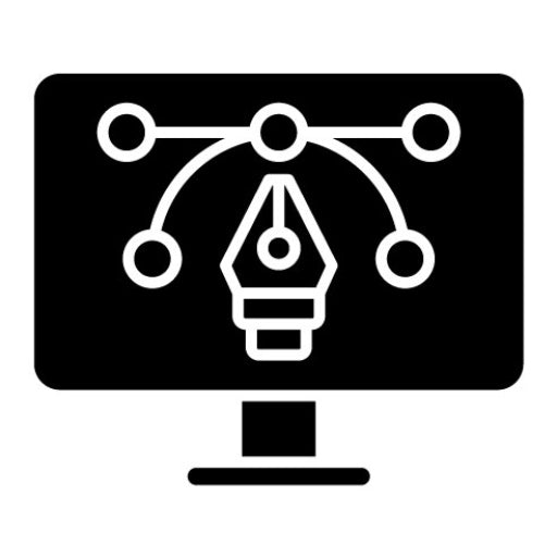 Graphic Design Glyph Icon | UX and UI