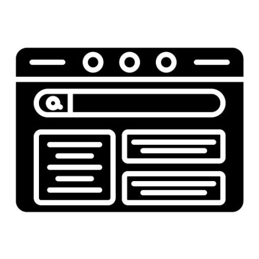 Web Design Glyph Icon | UX and UI