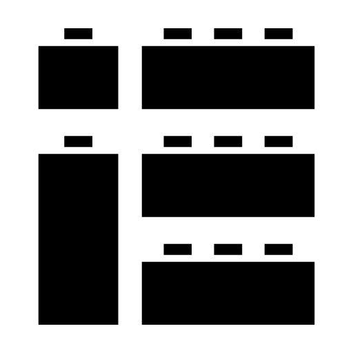 Blocks Glyph Icon | Kindergarten
