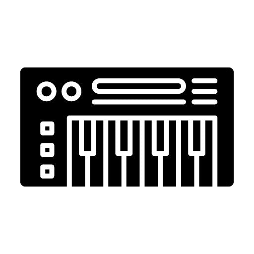 Piano Glyph Icon