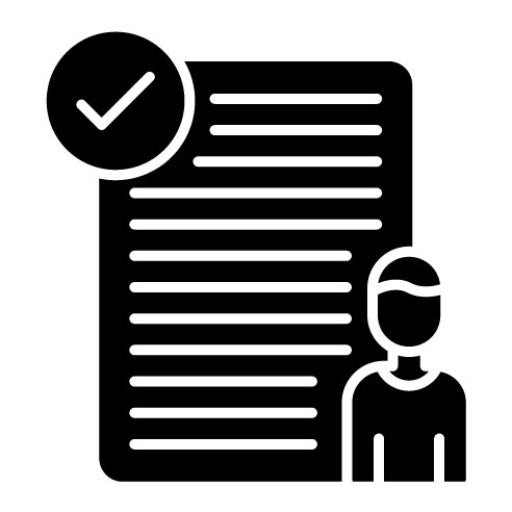 Task Based User Testing Glyph Icon