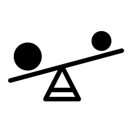 Balance Glyph Icon | Business Management