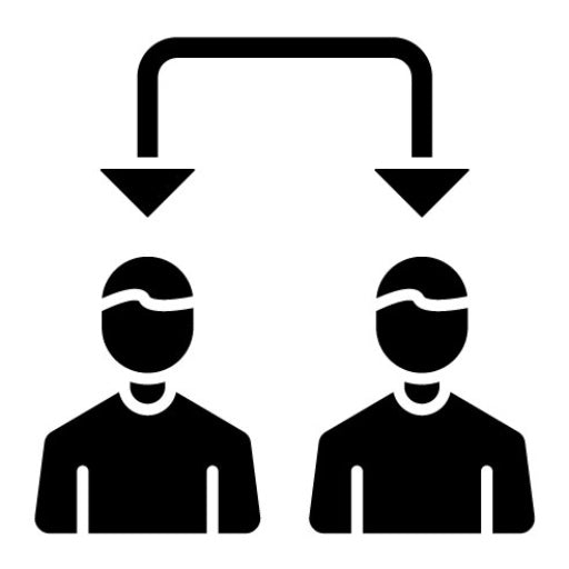 Conflict Of Interest Glyph Icon | Business Management