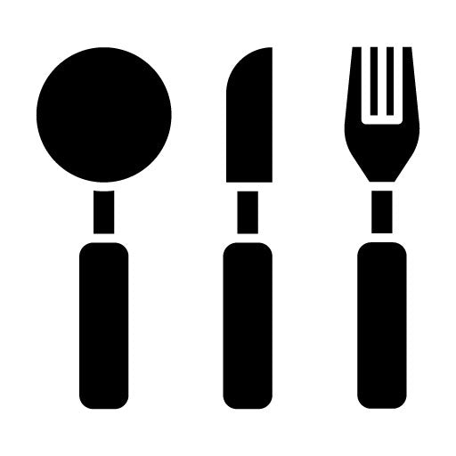 Cutlery Glyph Icon | Kindergarten