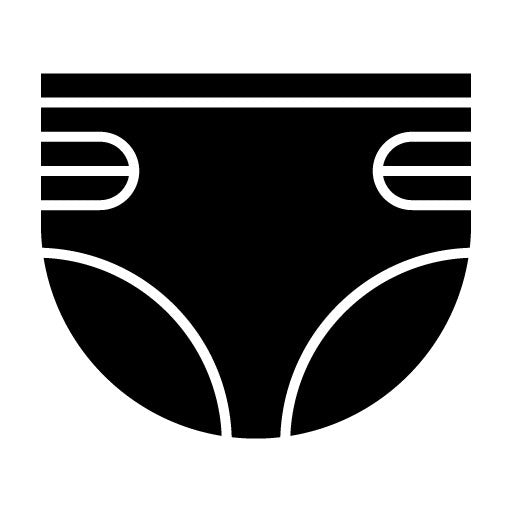 Diaper Glyph Icon | Kindergarten