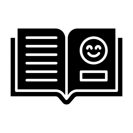 Book Glyph Icon | Kindergarten