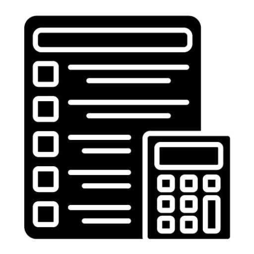 Accounting Glyph Icon | Business Management
