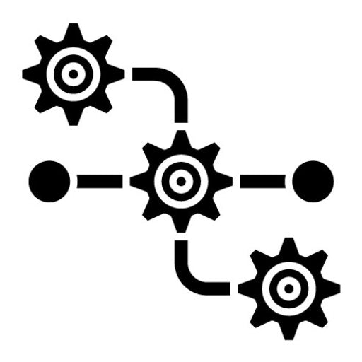 Workflow Process Glyph Icon