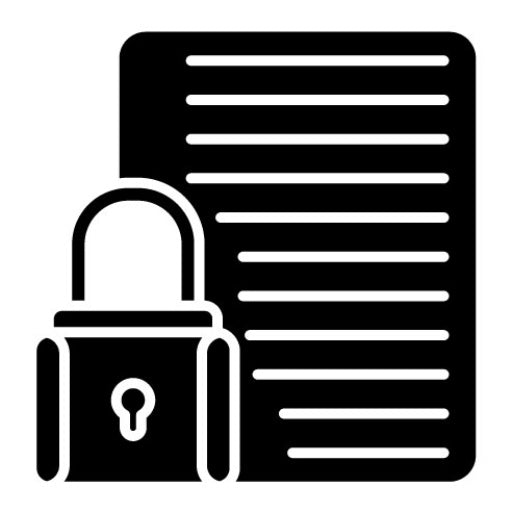 Confidential Project Glyph Icon | Project Management