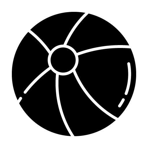 Beach Ball Glyph Icon | Kindergarten
