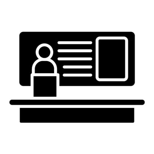 Seminar Glyph Icon | Project Management