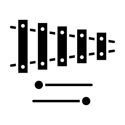 Xylophone Glyph Icon | Kindergarten