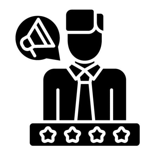 Brand Ambassador Glyph Icon