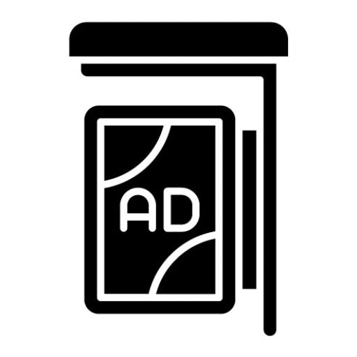 Shelter Ad Glyph Icon