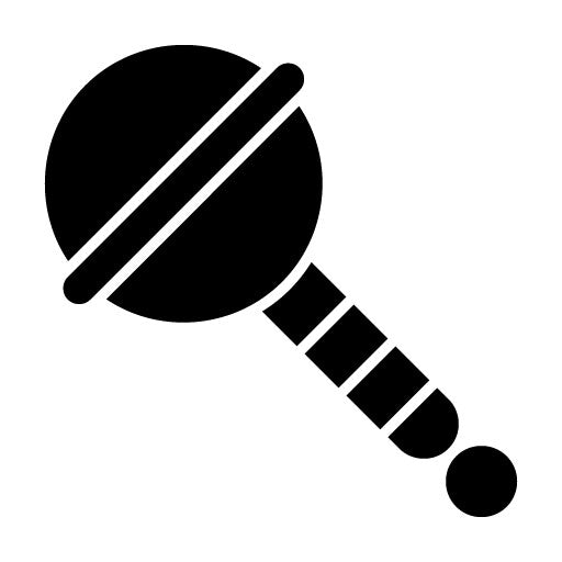 Rattle Glyph Icon