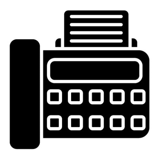 Fax Glyph Icon | Marketing