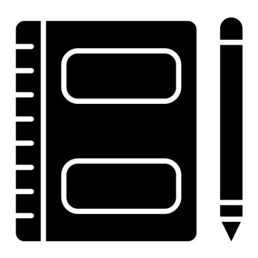 Journal Glyph Icon | Marketing