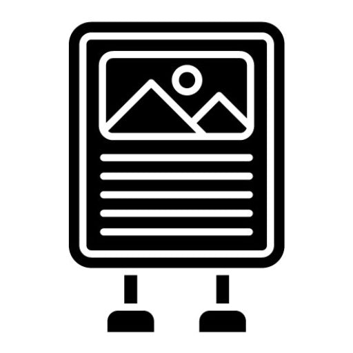 Product Placement Glyph Icon