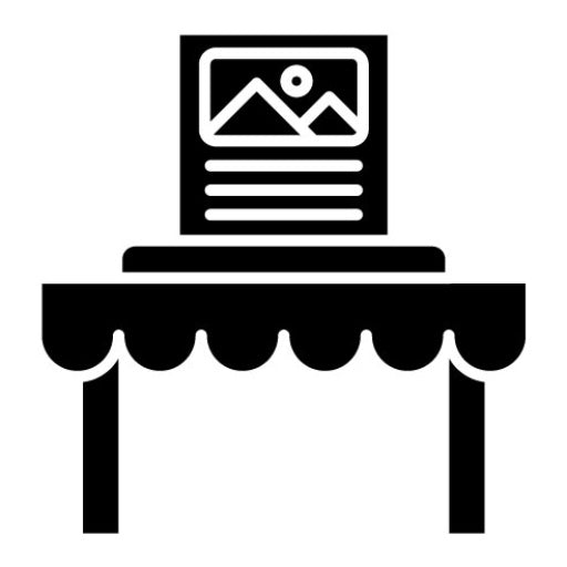 Tabletop Display Glyph Icon