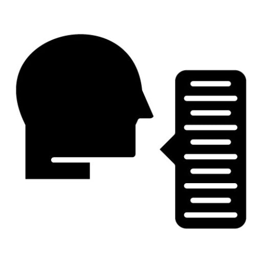Word Of Mouth Glyph Icon | Marketing