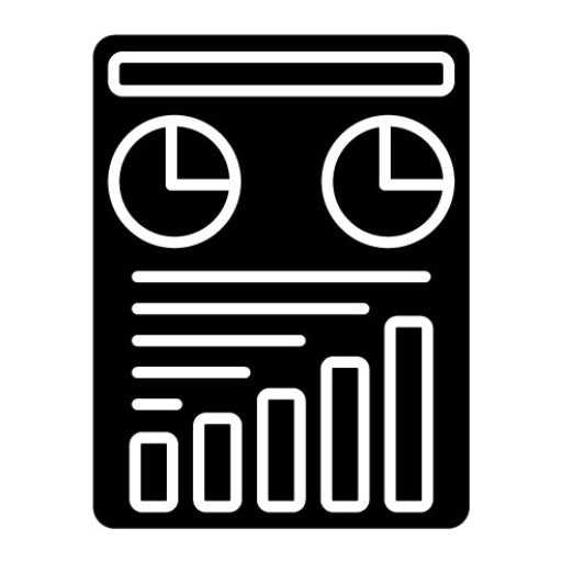 Report Glyph Icon | Marketing
