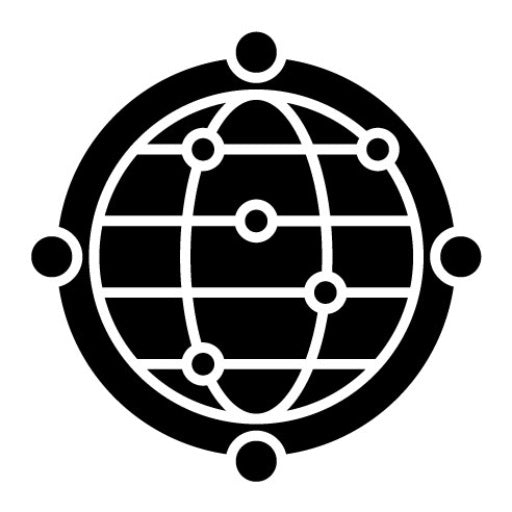 Global Network Glyph Icon | Marketing