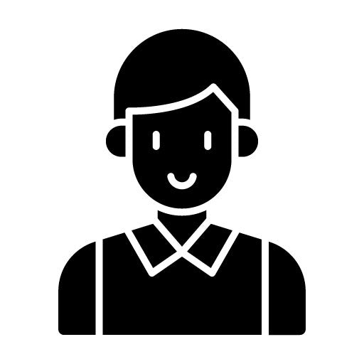 Boy Glyph Icon | Kindergarten