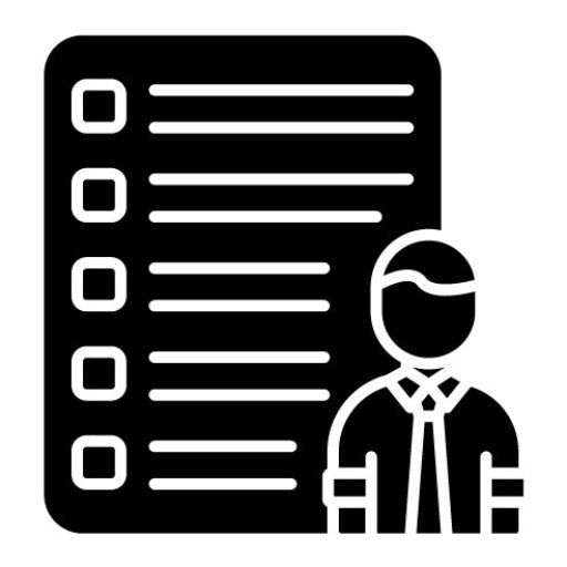 Audit Staff Glyph Icon