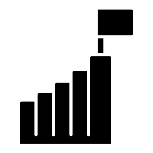 Career Growth Glyph Icon | Human Resources